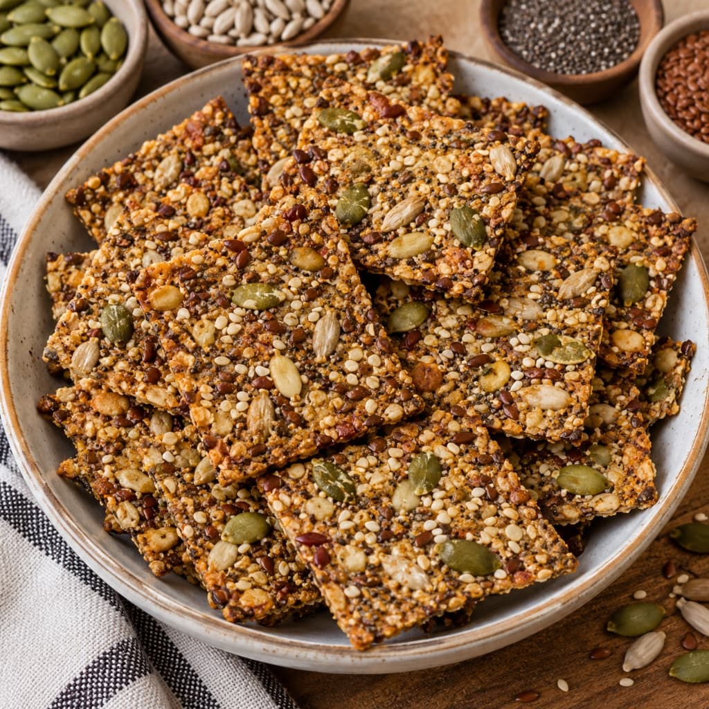 Seed Crackers - Tiny Treats by Swetha