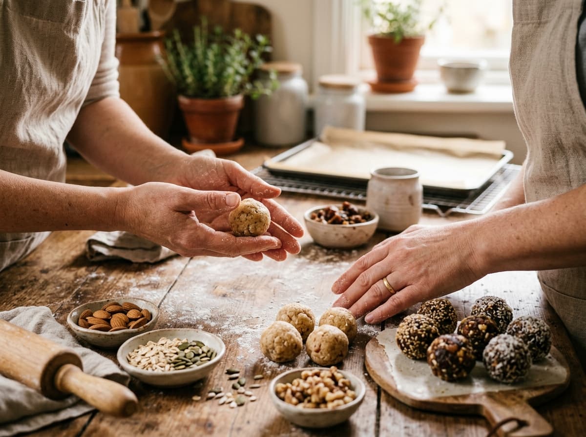 Swetha handcrafting wholesome treats in her home kitchen